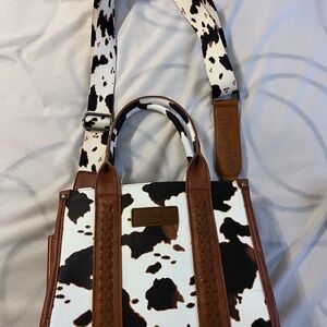 Wrangler Cow Print Tote Bag